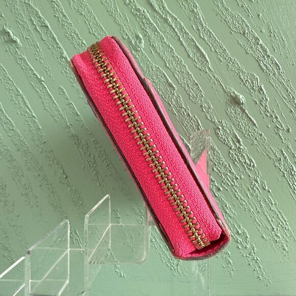 Kate Spade Pink Leather Wallet with Black Bow - Picture 2 of 6